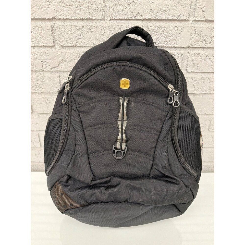 Swiss Gear Wenger- Synergy Black Laptop Backpack with Side Pockets
